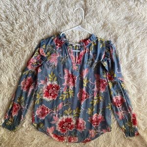 LOFT Floral Blouse
